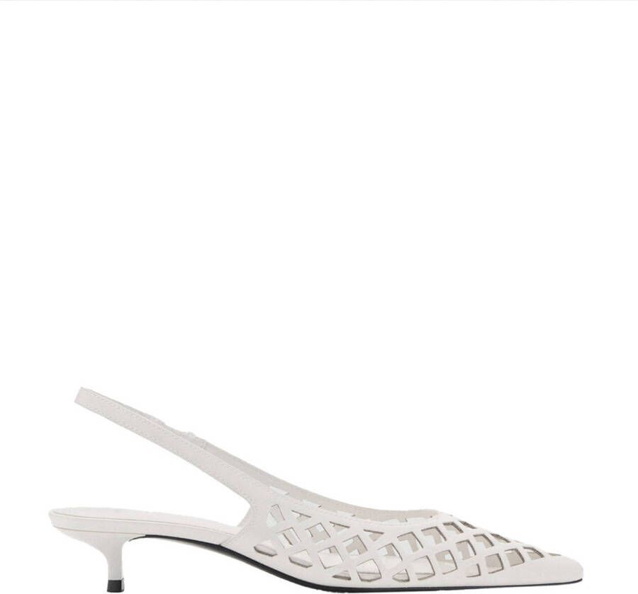 Mango slingback pumps wit