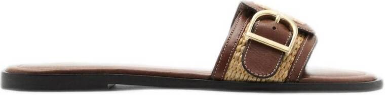 Mango slippers bruin