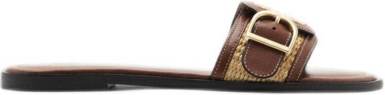 Mango slippers bruin