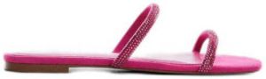 Mango slippers met strass roze