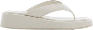 Mango slippers wit