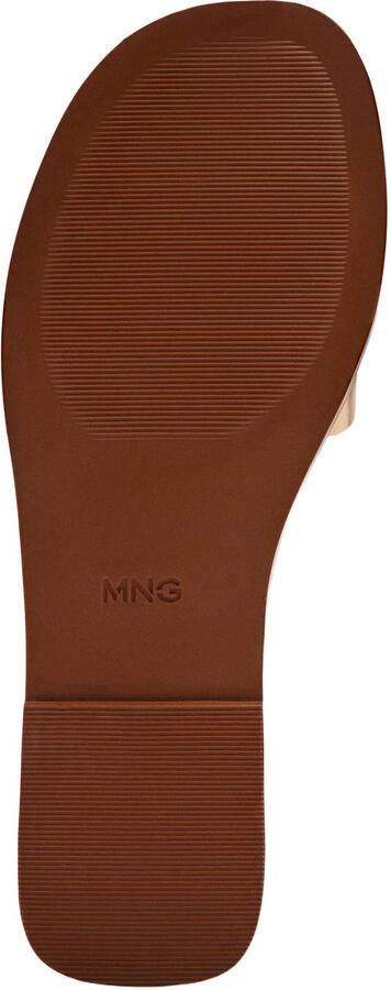 MANGO TEEN leren sandalen goud - Foto 3