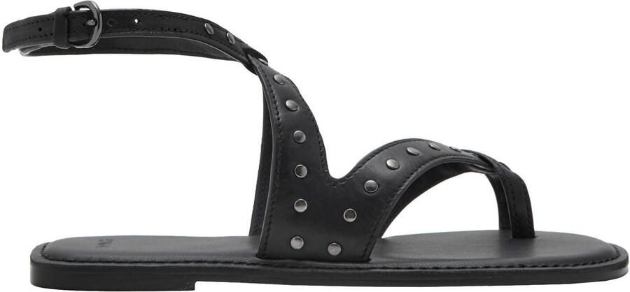 MANGO TEEN leren sandalen zwart met studs