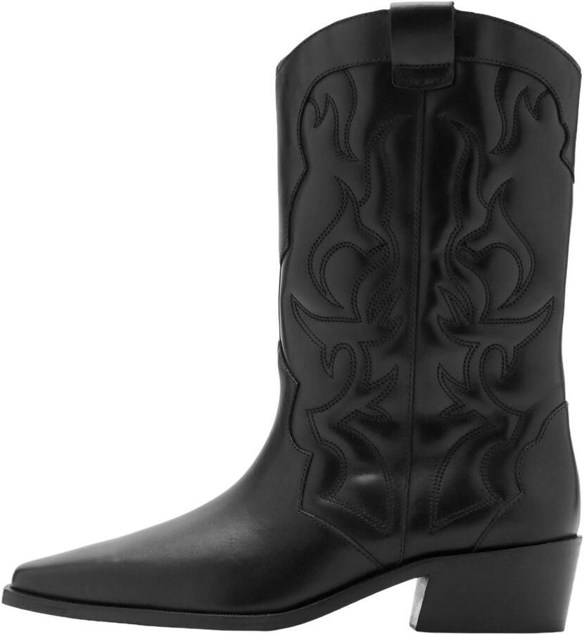 MANGO TEEN leren western laarzen zwart - Foto 2