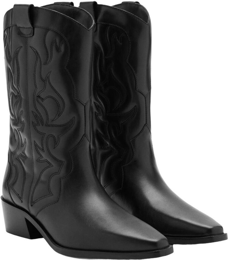 MANGO TEEN leren western laarzen zwart - Foto 3