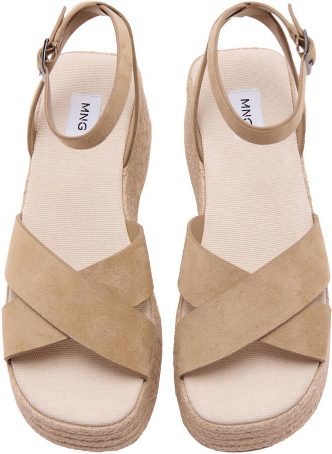 MANGO TEEN plateausandalen lichtbruin - Foto 2