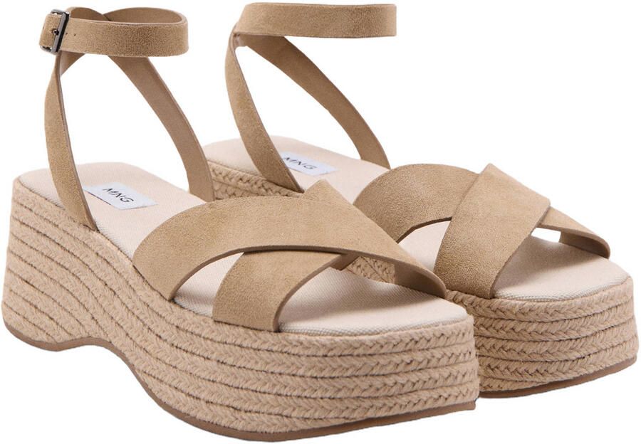 MANGO TEEN plateausandalen lichtbruin - Foto 3