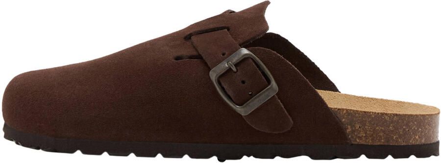 MANGO TEEN suède clogs donkerbruin - Foto 3
