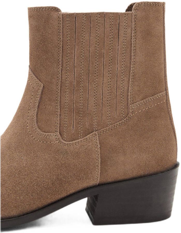 MANGO TEEN suède cowboylaarzen camel - Foto 3