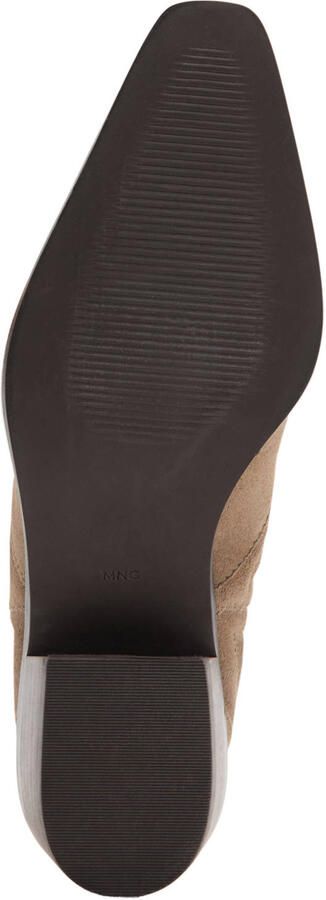 MANGO TEEN western suède laarzen beige - Foto 3