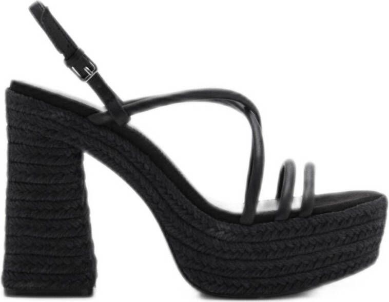 MANGO TEEN sandalettes zwart