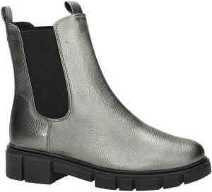 Marco Tozzi leren chelsea boots zilver