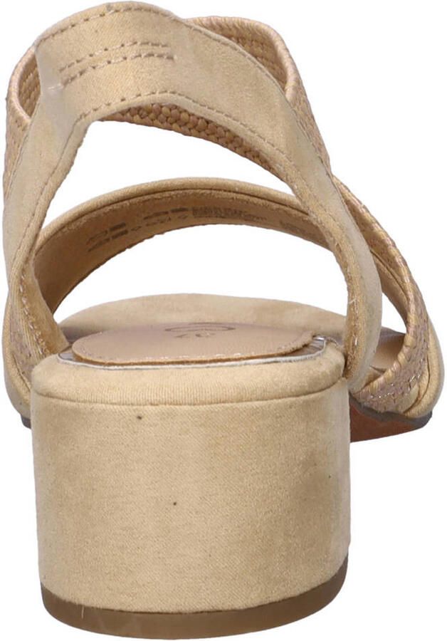 Marco Tozzi sandalen met blokhak beige - Foto 2