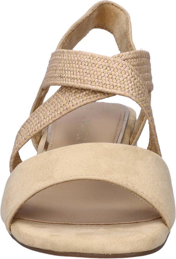 Marco Tozzi sandalen met blokhak beige - Foto 3