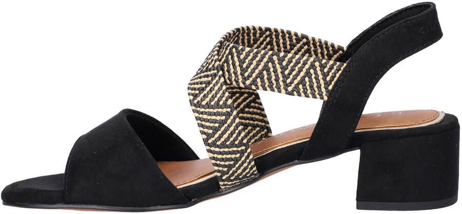 Marco Tozzi suèdelook sandalen met blokhak zwart - Foto 2