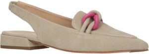 Maripe Silvia suède loafers grijs roze