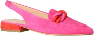 Maripe Silvia suede loafers roze