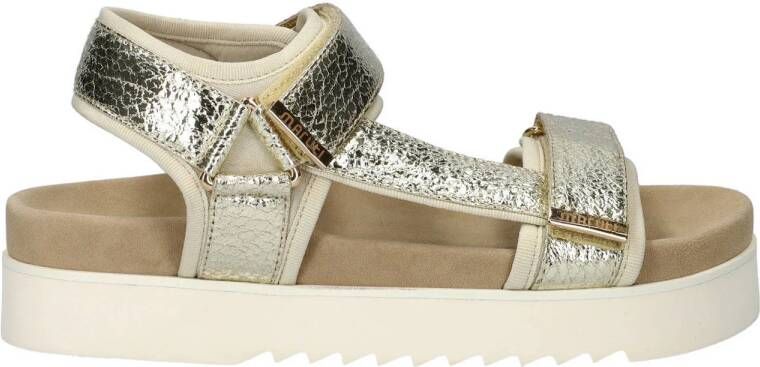 Maruti Beau leren sandalen goud