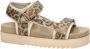 Maruti Beau sandalen met panterprint beige - Thumbnail 1