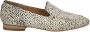 Maruti Bloom leren loafers met ponyhair beige - Thumbnail 1