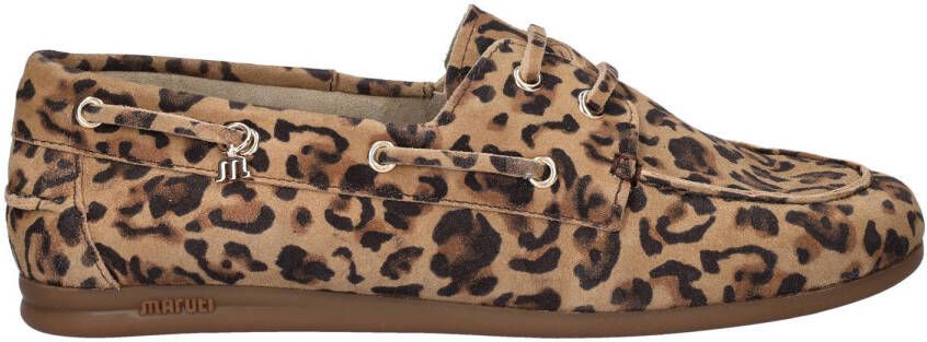 Maruti Eliza suède bootschoenen beige cognac zwart