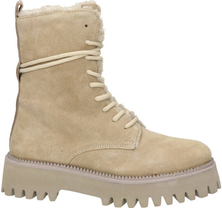 Maruti Emily suède veterboots beige