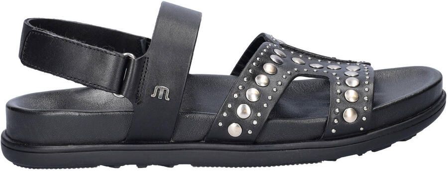 Maruti Dames Platte sandalen Elora Zwart Leer - Foto 6