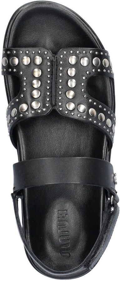 Maruti Dames Platte sandalen Elora Zwart Leer - Foto 7