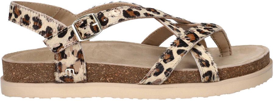 Maruti Fae sandalen met panterprint beige zwart