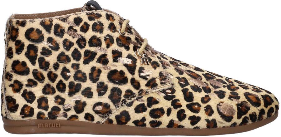 Maruti Gimlet veterboots met dierenprint beige zwart goud