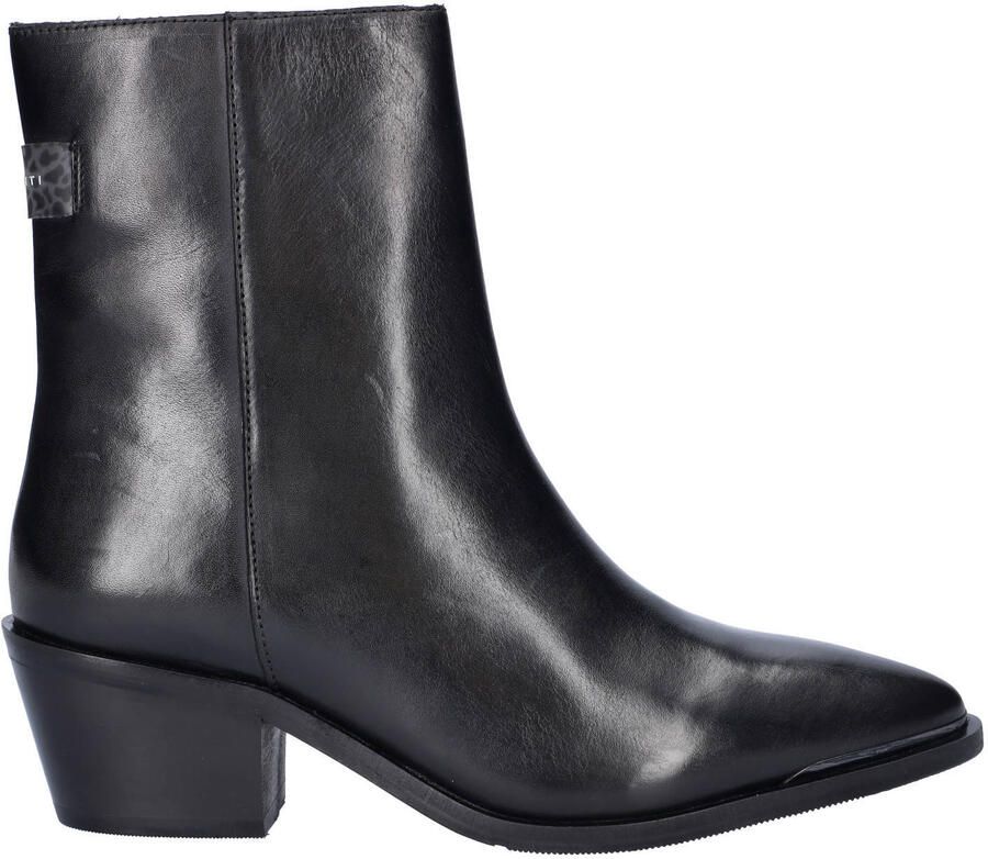 Maruti Maria leren enkellaarzen zwart