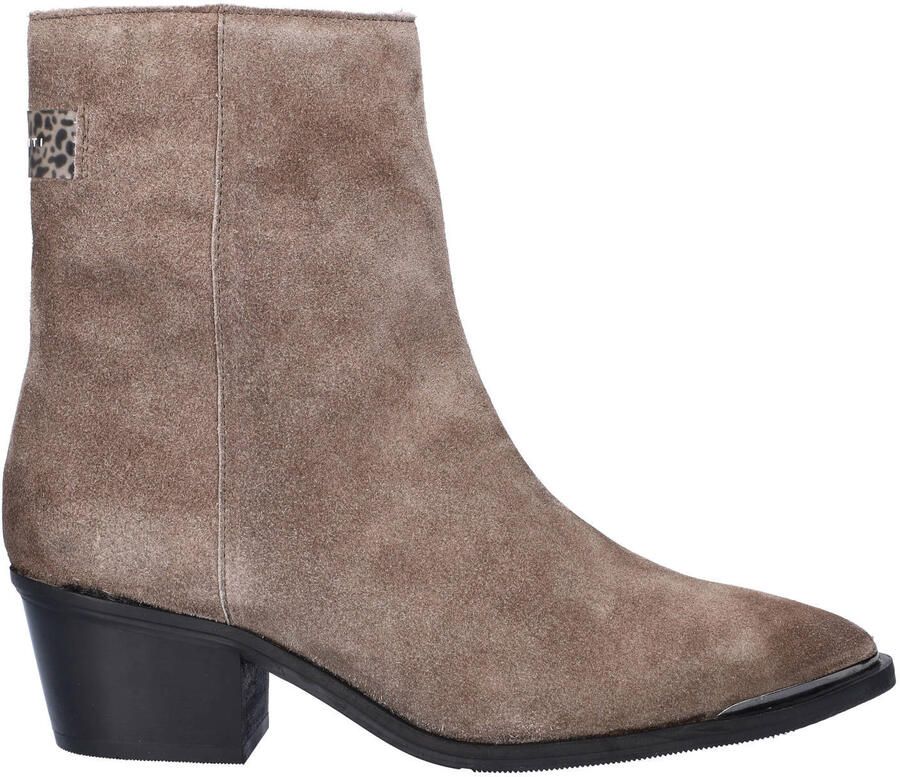 Maruti Maria suède enkellaarzen taupe