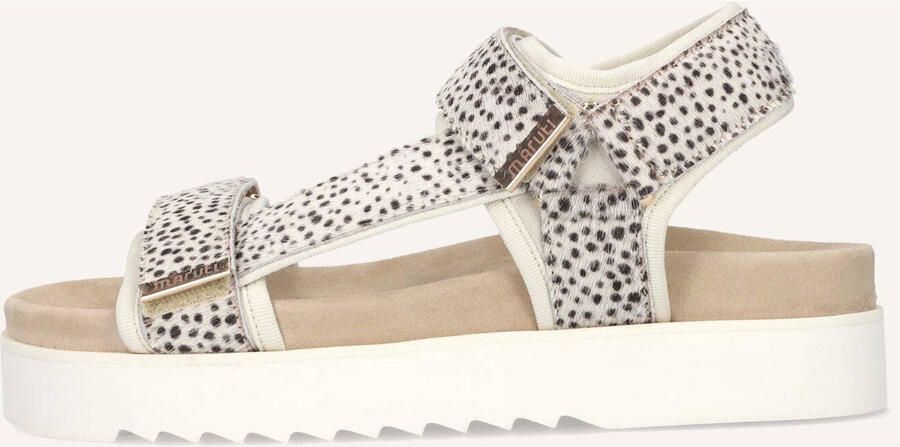 Maruti Dames Sandalen met hak Beau Beige Ponyhair Plateauzool - Foto 6
