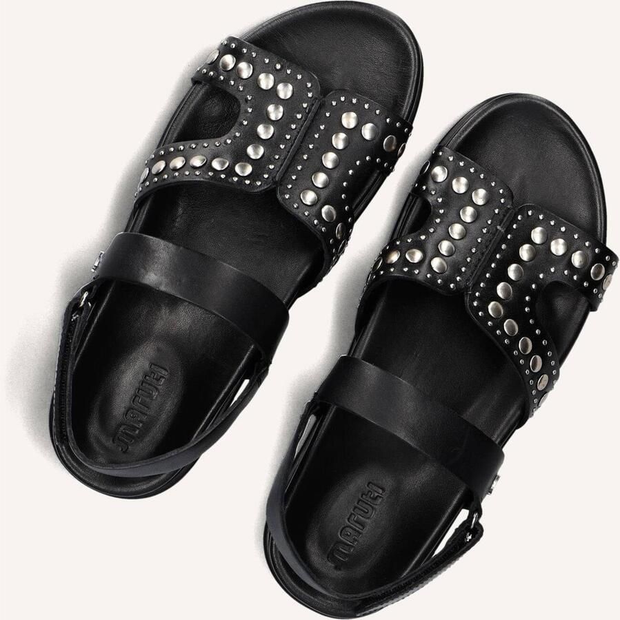 Maruti Dames Platte sandalen Elora Zwart Leer - Foto 6