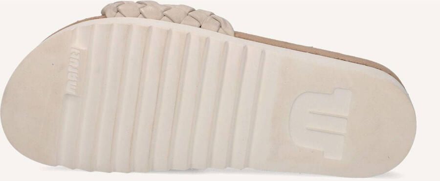 Maruti Beige Gevlochten Leren Slipper Billy - Foto 3