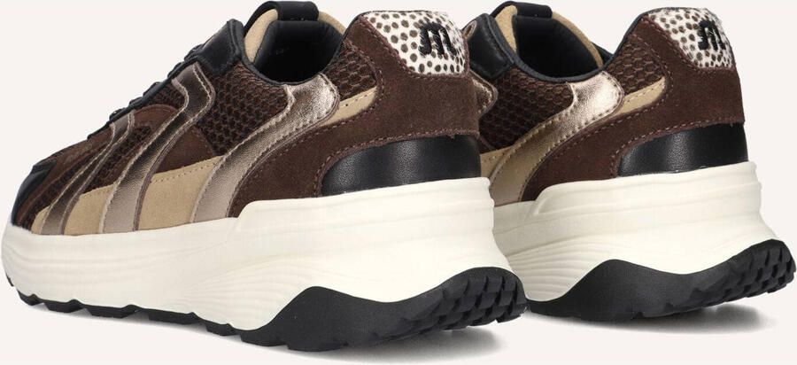 Maruti Dora Sneakers Dames Leren Sneaker Bruin