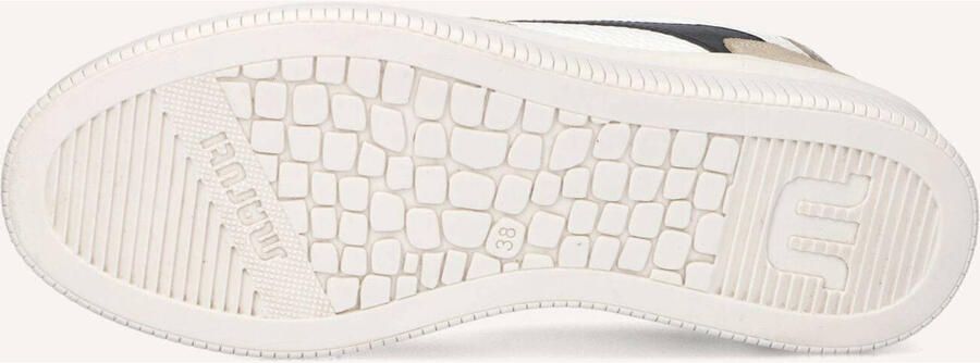 Maruti Witte leren sneakers met beige suède - Foto 3