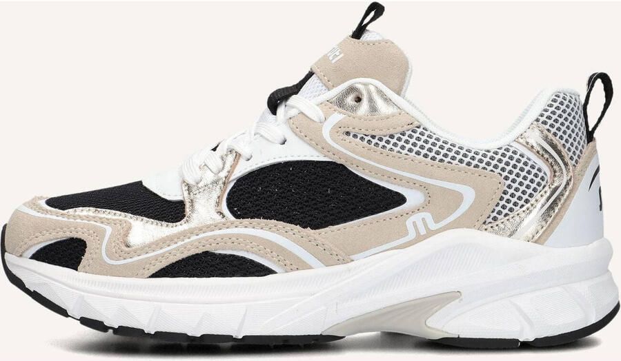 Maruti Novi Lage Dames Sneakers Zwart\Wit\Goud