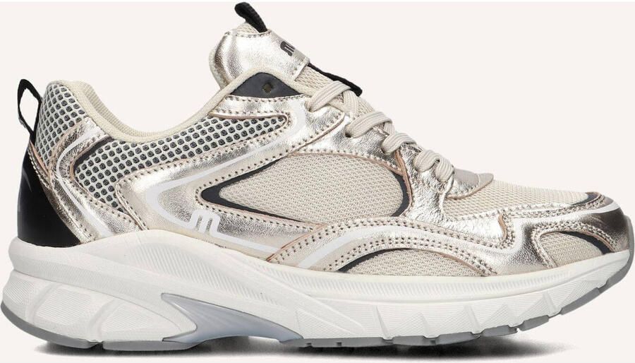 Maruti Novi sneakers metallic gold Goud Mesh Lage sneakers Dames