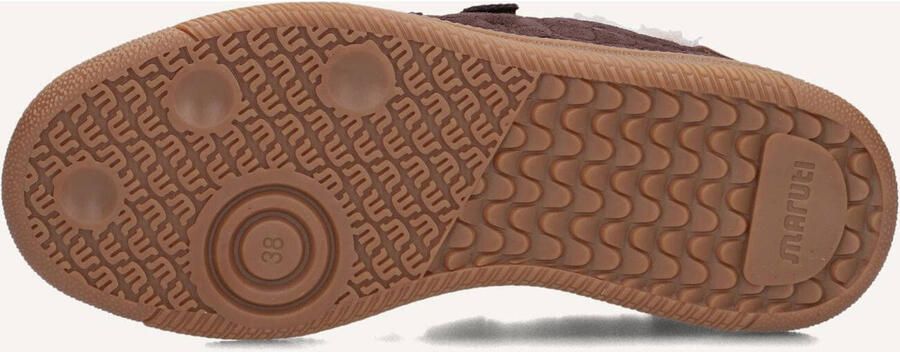Maruti Yana Suede Brown D00 Sneakers Bruin Suede Dames Klittenbandsluiting Bruin - Foto 3