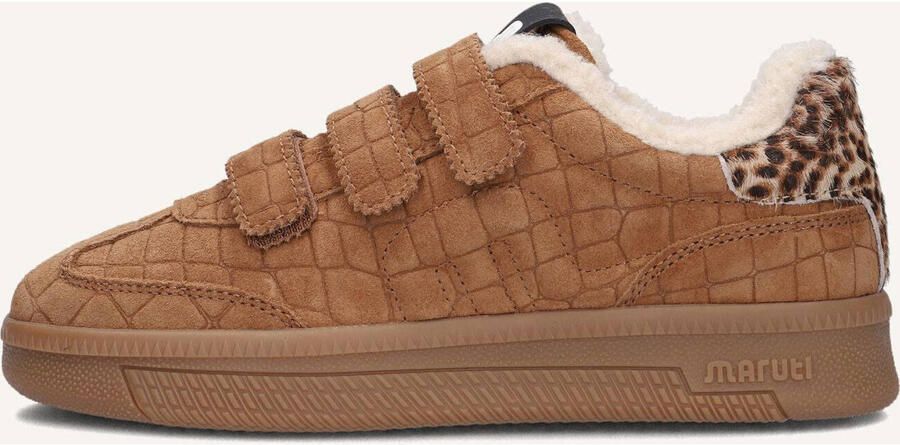 Maruti Yana Suede Sneakers Dames Bruin - Foto 3