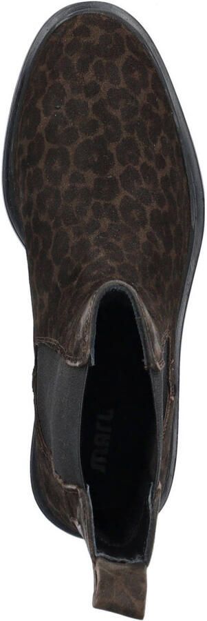 Maruti suède chelsea boots met panterprint donkerbruin zwart - Foto 3