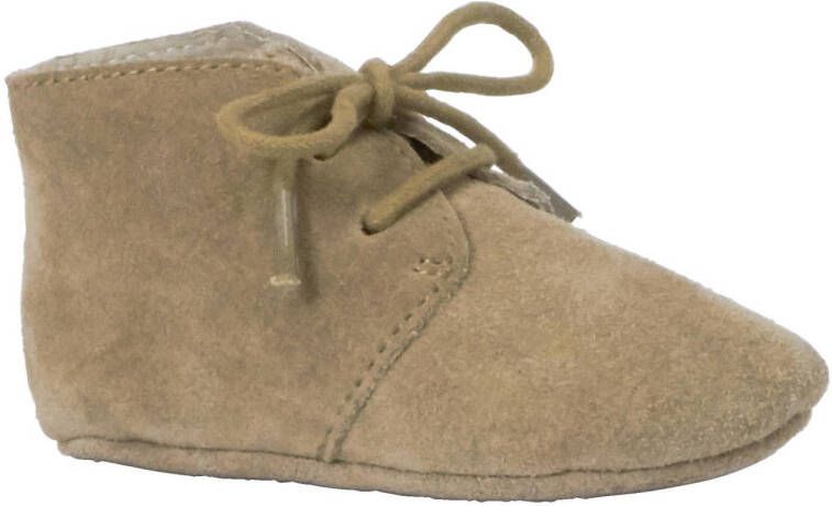 Mavies leren babyschoenen taupe Bruin Leer Effen 17 18