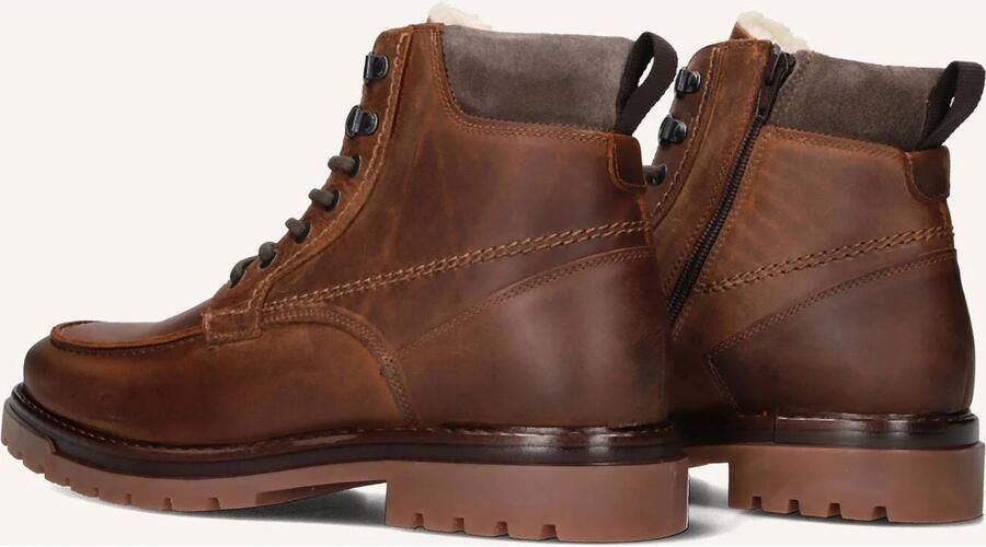 MAZZELTOV Veterboots Heren 460050 Maat: 45 Materiaal: Leer Kleur: Cognac - Foto 5