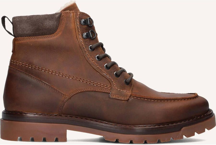 MAZZELTOV Veterboots Heren 460050 Maat: 45 Materiaal: Leer Kleur: Cognac - Foto 2