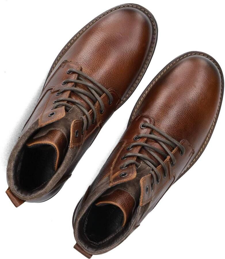 MAZZELTOV Veterboots Heren 720052 Leer Cognac - Foto 2