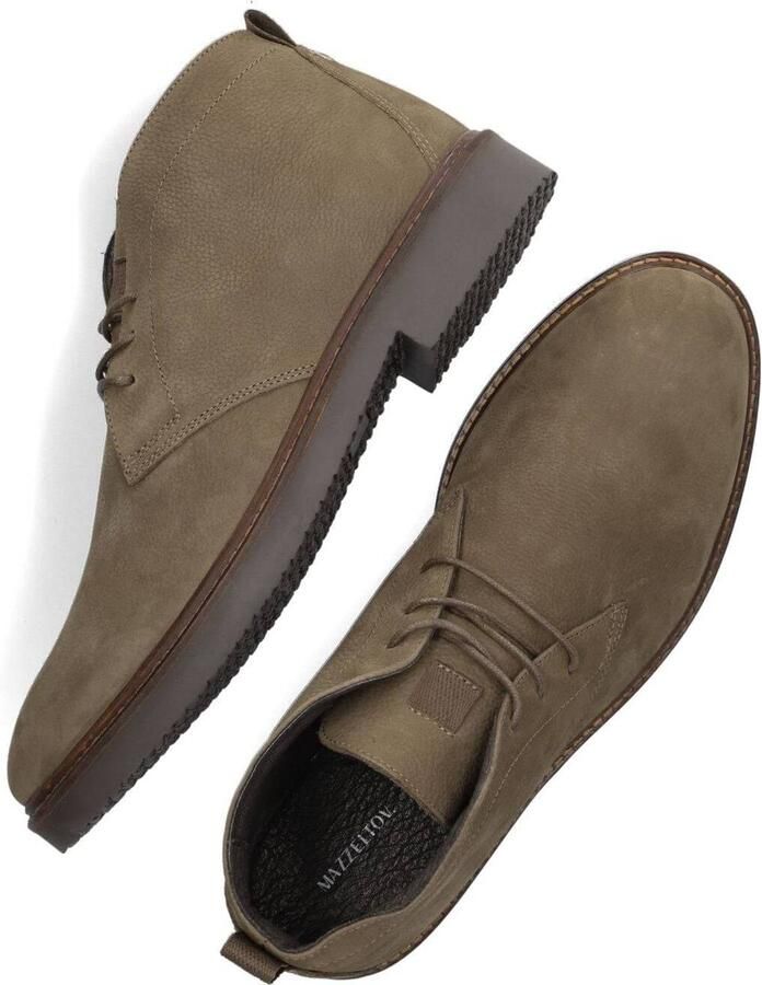Mazzeltov Hudson Veterboots Laarzen Met Veters Heren Taupe - Foto 2