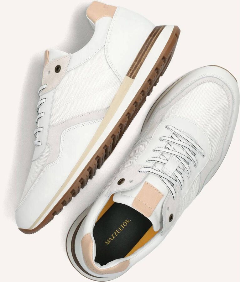 MAZZELTOV Lage Sneakers Heren 13653 Leer Wit - Foto 2