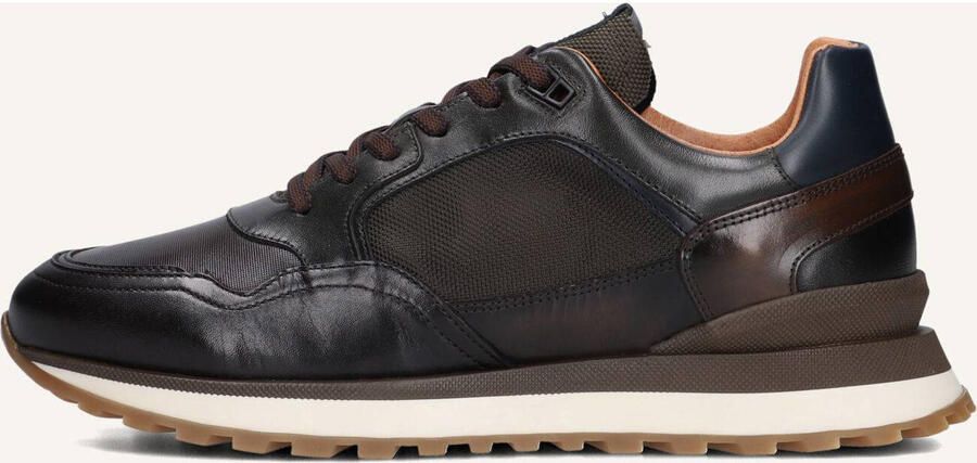 Mazzeltov 13835 Sneakers Heren Leren Sneaker Bruin