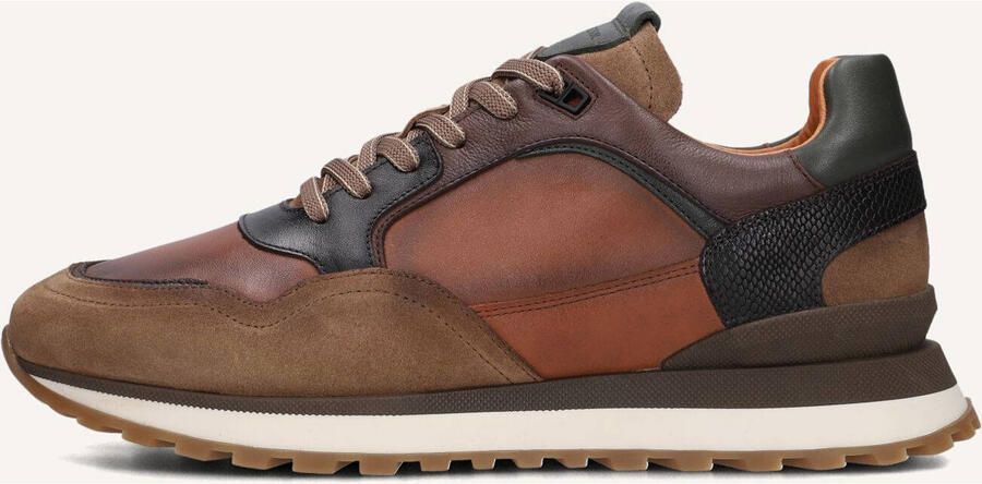 Mazzeltov 13835 Sneakers Heren Leren Sneaker Cognac